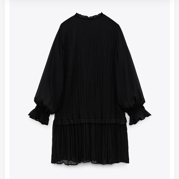 Zara Voluminous Short Dress - XS Black - Picture 7 of 8